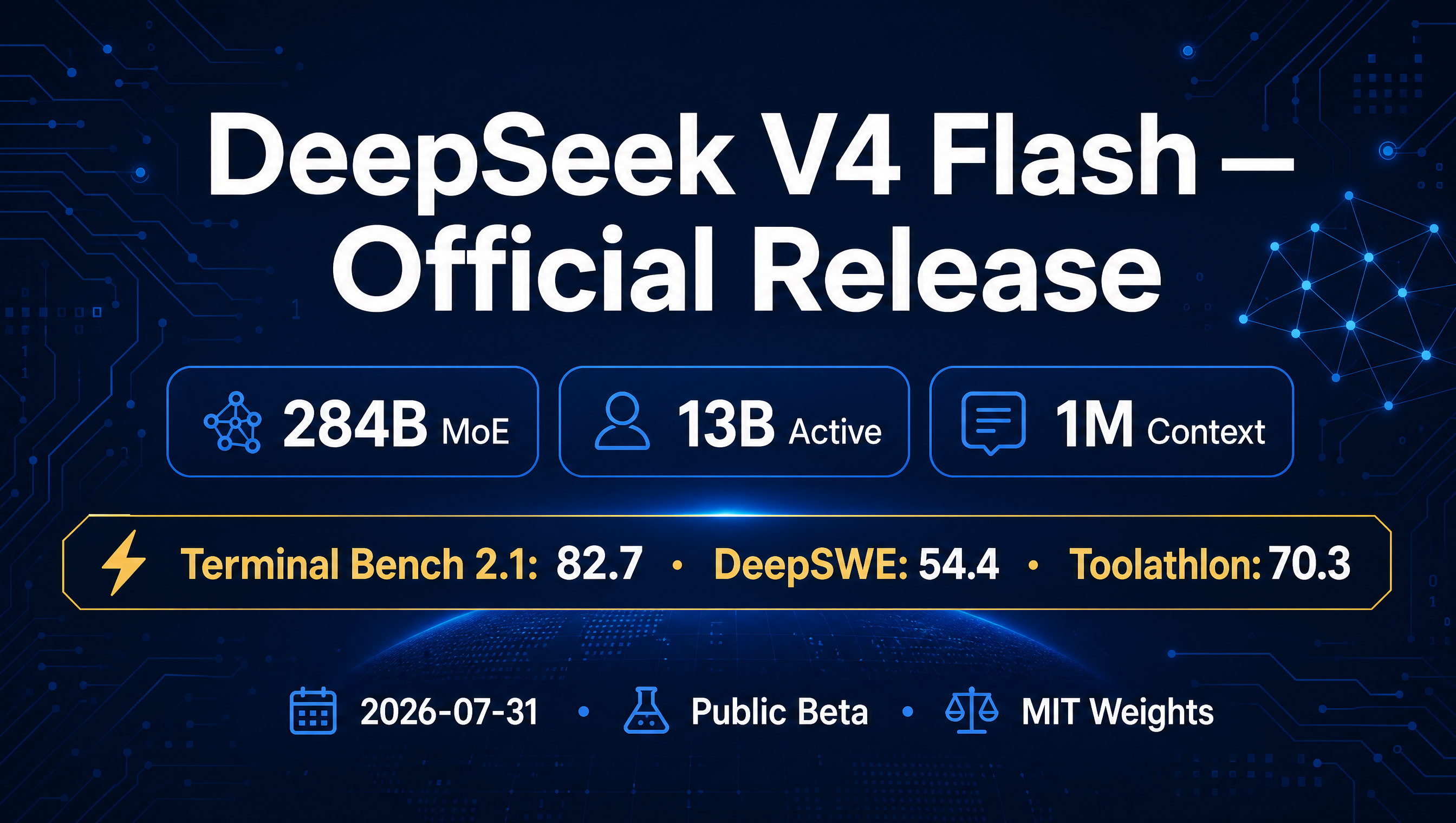 DeepSeek V4 Flash Official Release: Build 0731 Lands in Public Beta With a Major Agent Upgrade