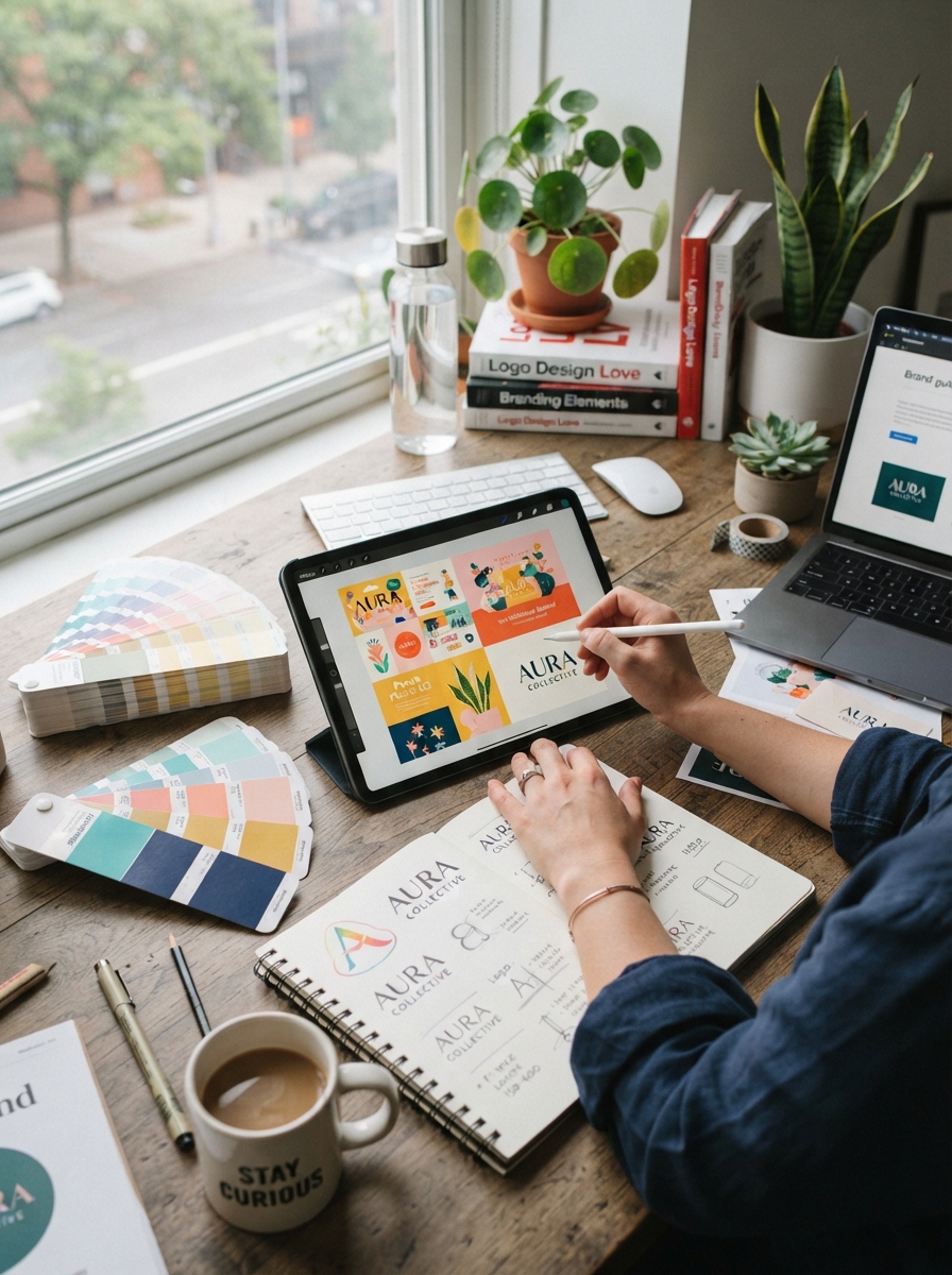 Client Mockups With Exact Brand Colors
