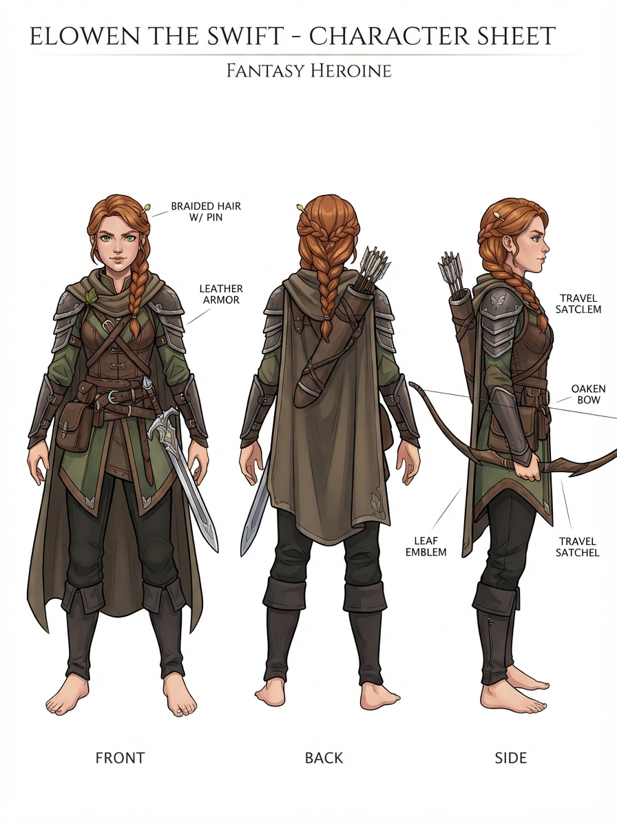 Character Sheets With Real Facial Diversity
