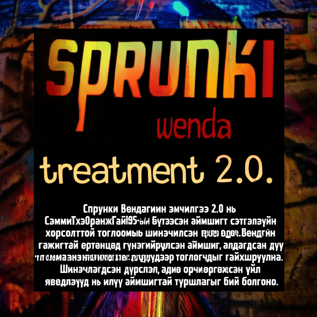 sprunki wenda treatment 2.0. Cover