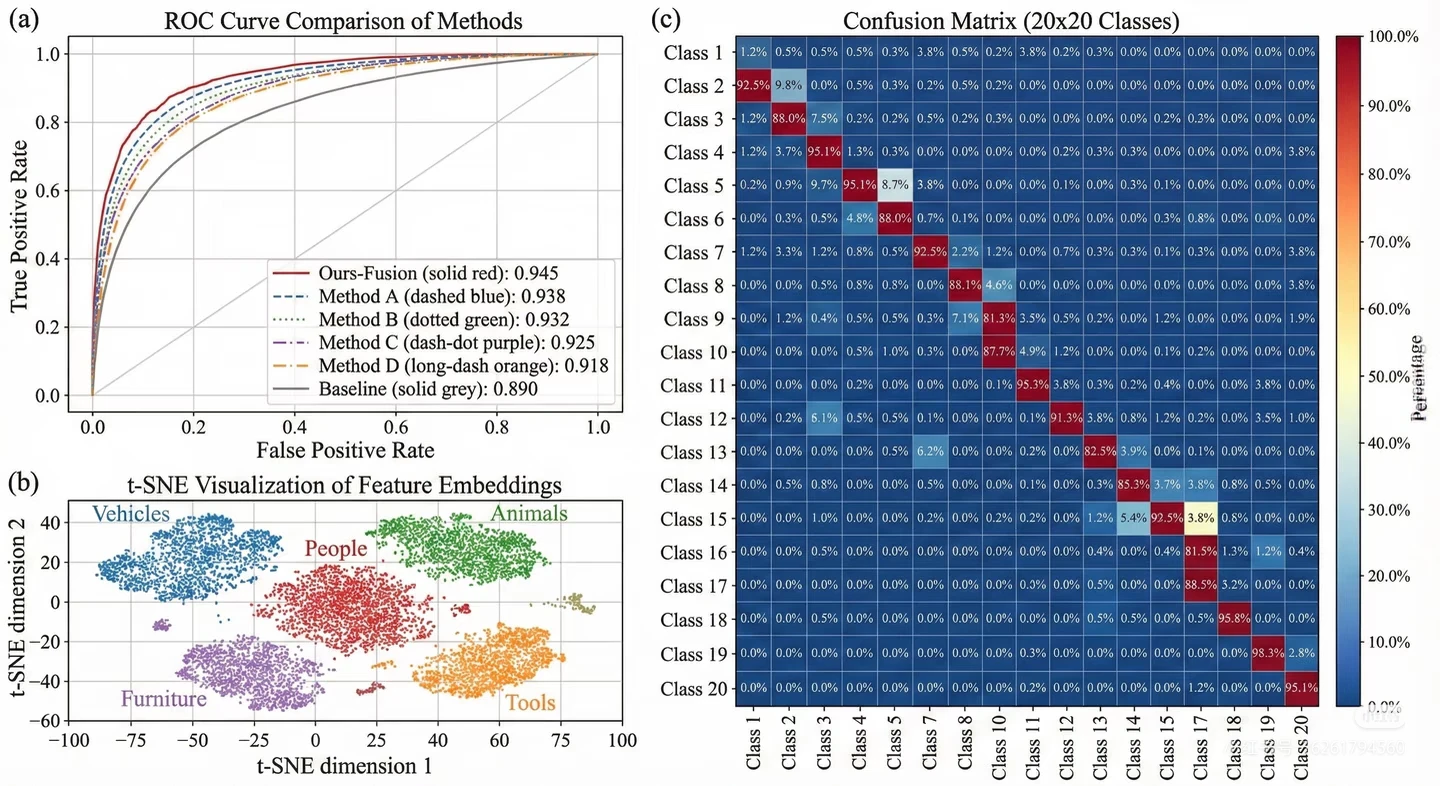 Paper Banana ROC t-SNE confusion matrix evaluation figure example