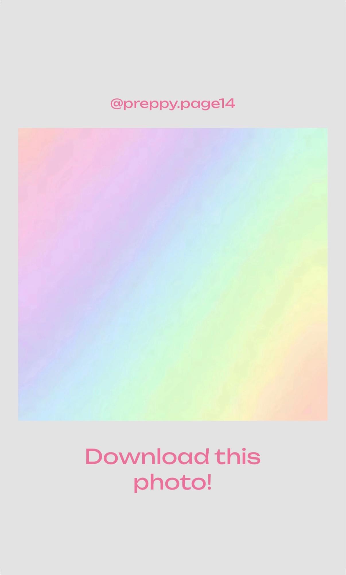 TikTok tutorial card showing the downloadable rainbow background