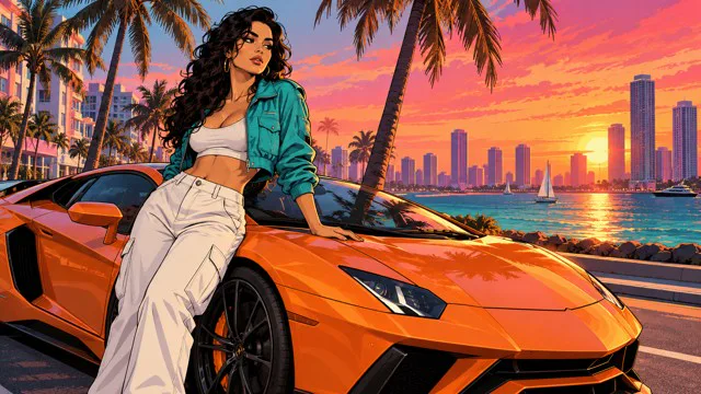 Sports car loading screen