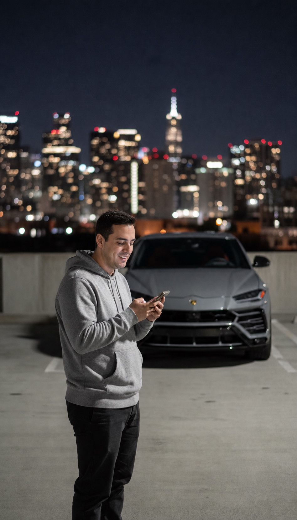 Urus Rooftop Night — LarpGPT Cars scene template